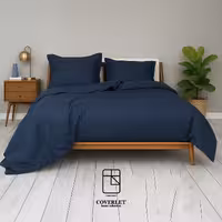 روتختی سرمه‌ای سفید ساده کاوری