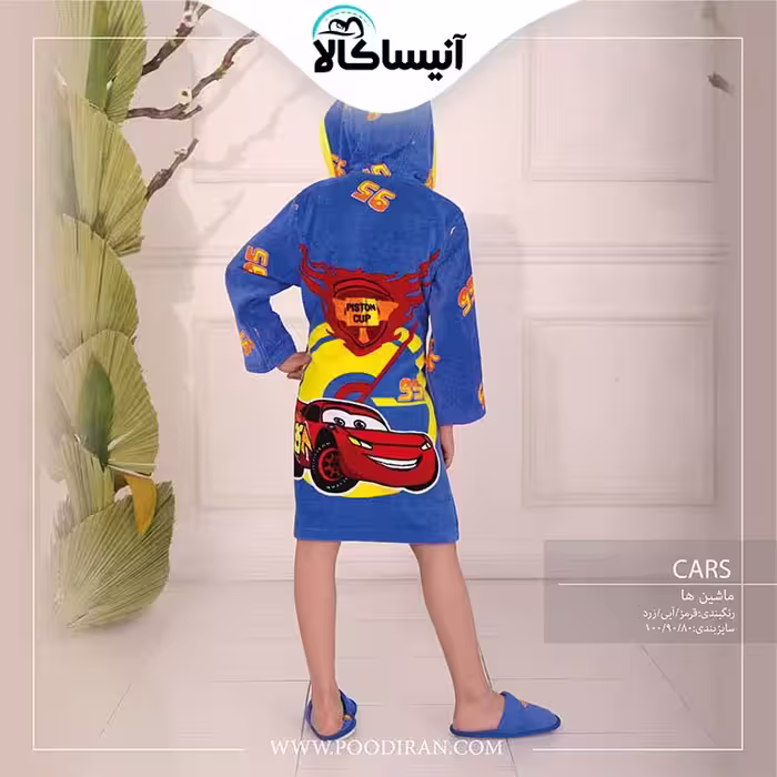 حوله تن پوش کودک پود ایران مدل ماشین