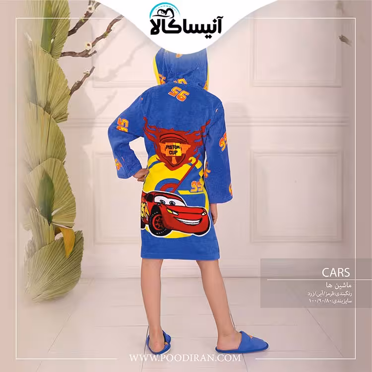 حوله تن پوش کودک پود ایران مدل ماشین