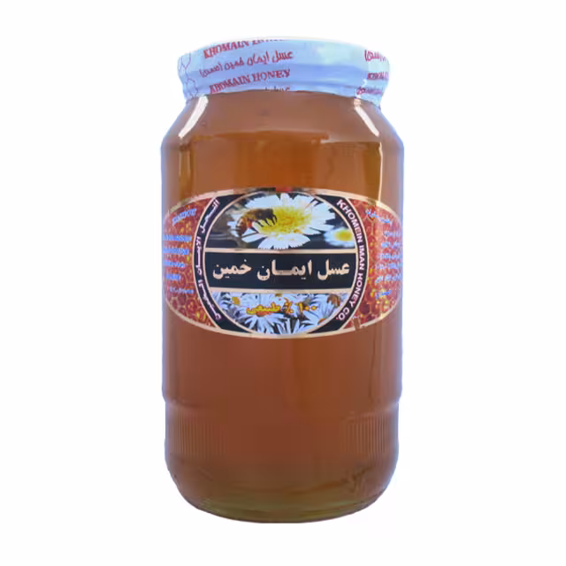 عسل گون مخصوص بدون موم ایمان خمین 1500 گرمی شیشه ای