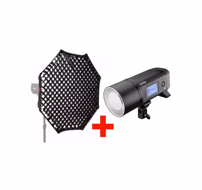 فلاش پرتابل گودوکس Godox AD600Pro به همراه اکتاباکس پرتابل 120cm گودوکس