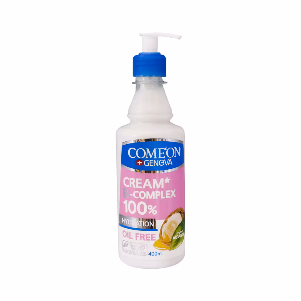 کرم پمپی ب کمپلکس آرگان پوست چرب کامان CREAM B-COMPLEX 100% COMEON