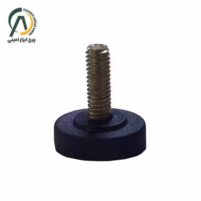 پایه لاستیکی نرم گرد پیچ 6 کوتاه