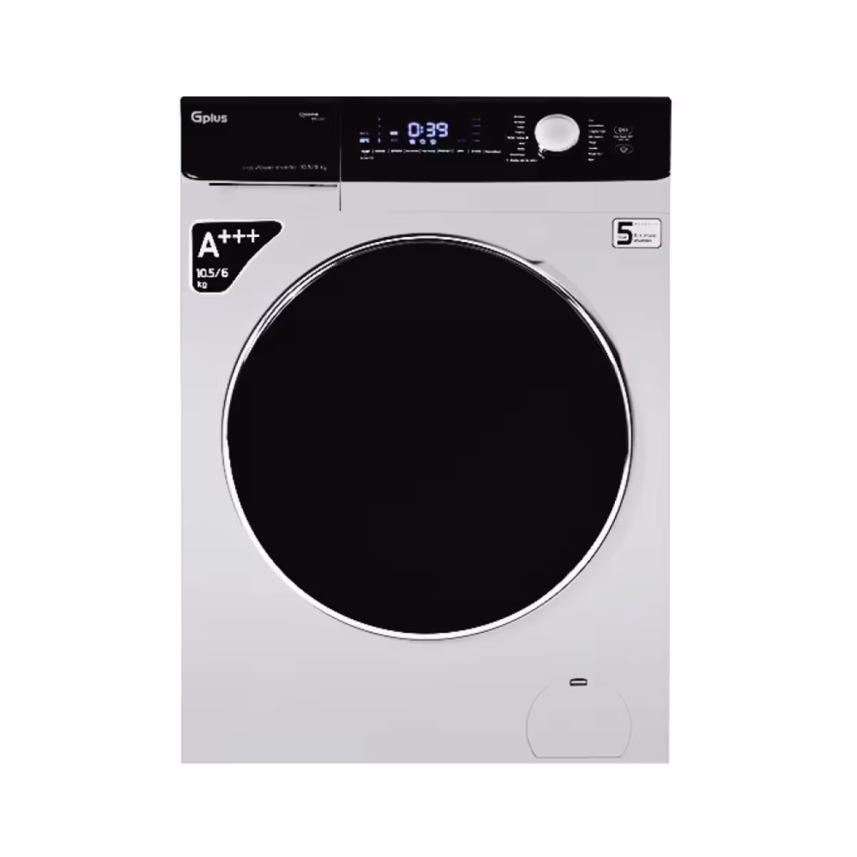 قیمت ماشین لباسشویی 10.5 کیلویی جی پلاس مدل GWM-P105