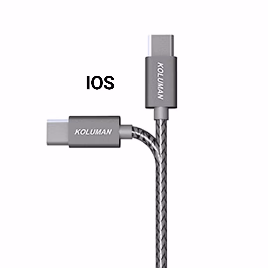 کابل تبدیل USB به لایتنینگ IOS کلومن مدل kd-19 مجموعه 4 عددی