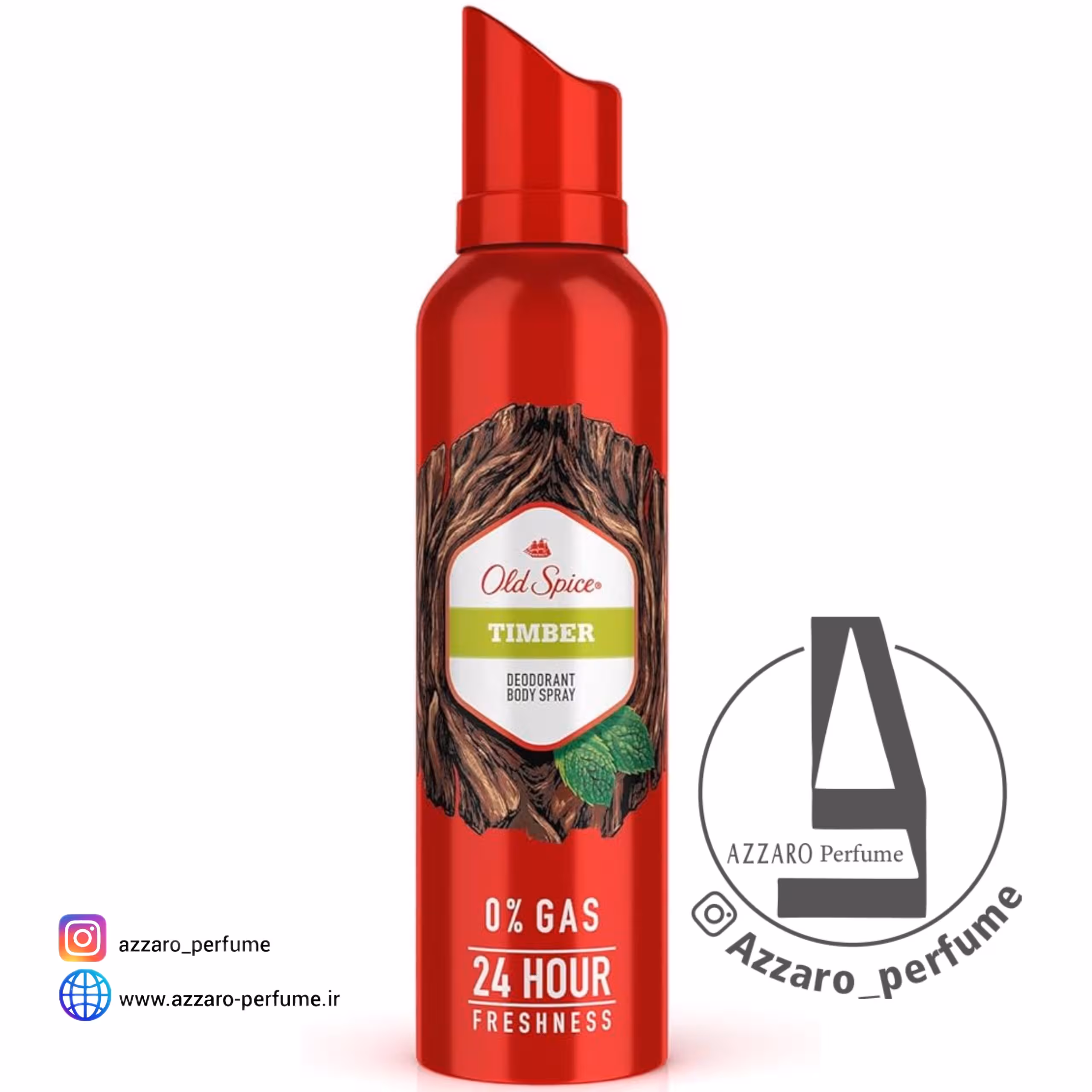 اسپری دئودورانت بدن اولد اسپایس Old Spice مدل Timber بدون گاز حجم 140 میل