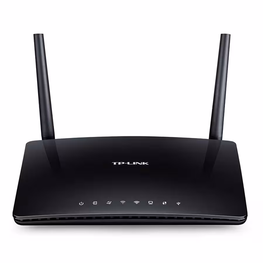 قیمت و خرید مودم روتر  ADSL2 بیسیم AC750 تی پی لینک مدل Archer D20 | یاس ارتباط