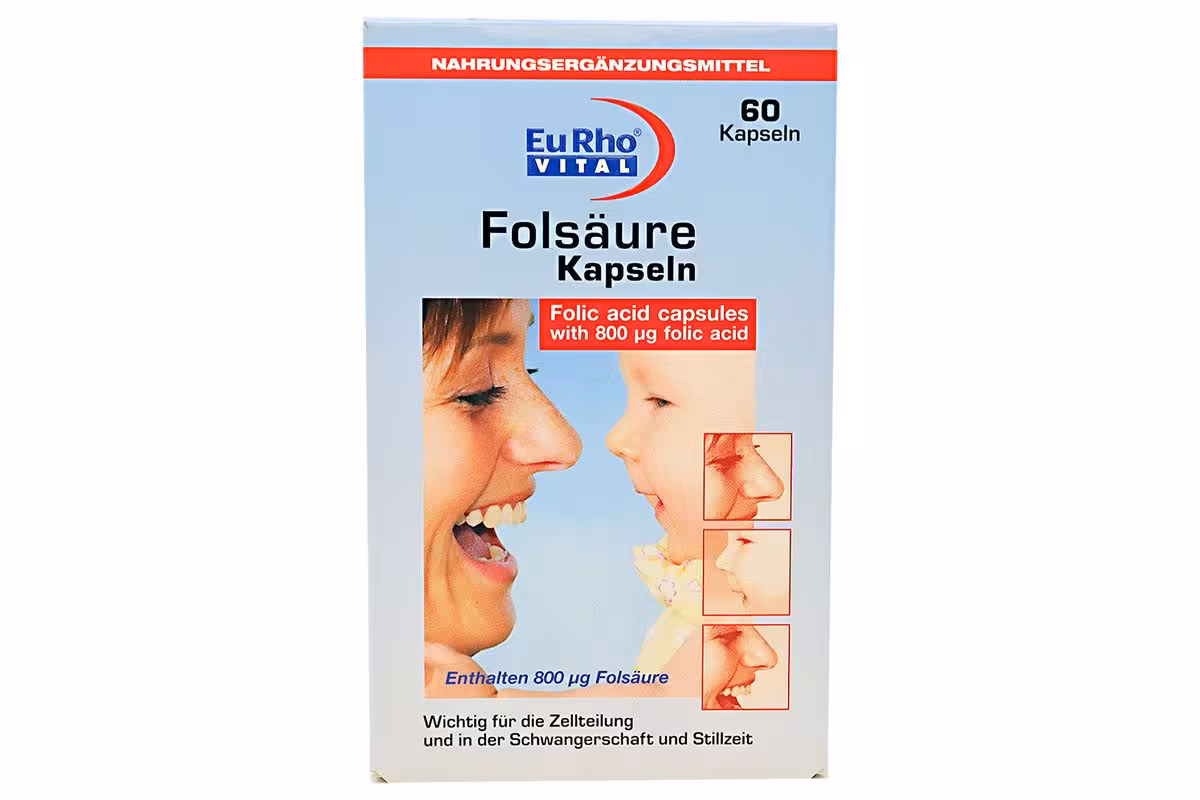 کپسول اسید فولیک یوروویتال (60 عددی)