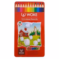 مدادرنگی12رنگ جعبه فلزی ووک