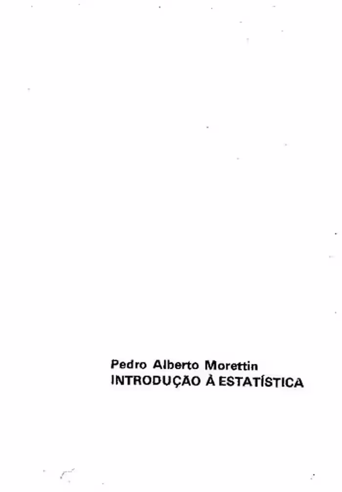 خرید و دانلود نسخه کامل کتاب INTRODUÇÃO A ESTATÍSTICA