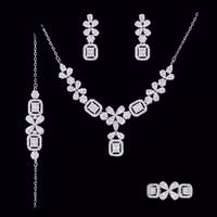 سرویس ایتالیایی نقره جواهری زنانه کد 60683