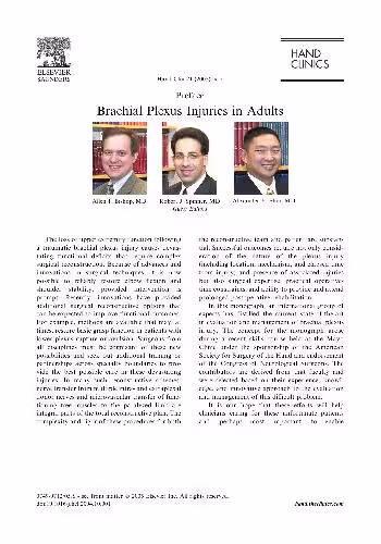 خرید و دانلود نسخه کامل کتاب Brachial Plexus Injuries in the Adult