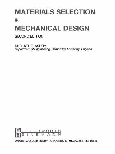 خرید و دانلود نسخه کامل کتاب Materials Selection in Mechanical Design