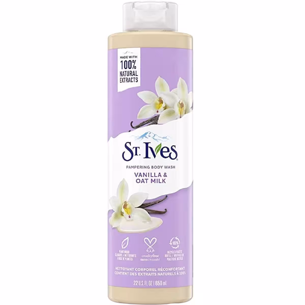 شامپو بدن وانیل شیر جو دو سر سنت ایوز 650 ml