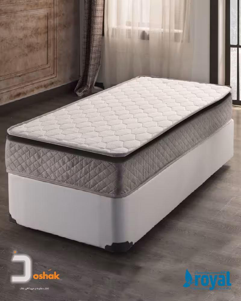 تشک رویال اصل مدل پرفکت یکنفره 90 سانتی متر(پددار)