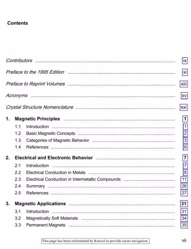 خرید و دانلود نسخه کامل کتاب Intermetallic Compounds, Magnetic, Electrical and Optical Properties and Applications Of