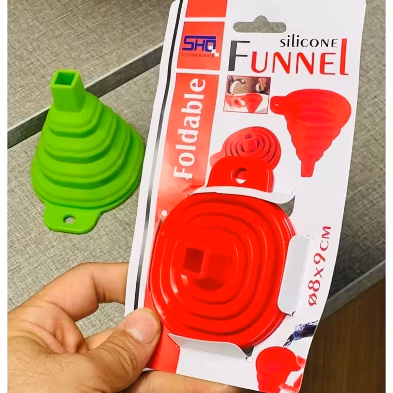 قیف سیلیکونی تاشو بزرگ | amazonchi