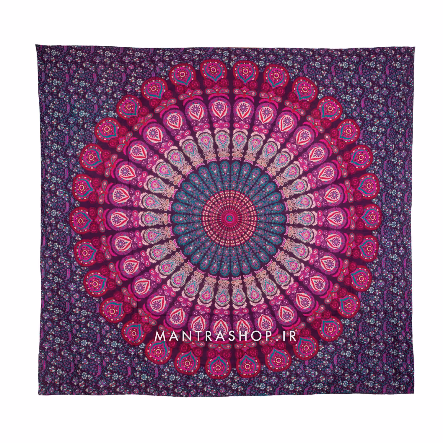 بکدراپ تپستری هندی طرح ماندالا (روتختی دو نفره) کد 113