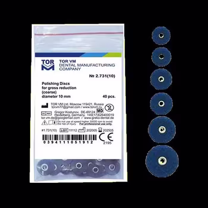 دیسک پرداخت مرکزدار سورمه ای| POLISHING DISCS 40PCS
