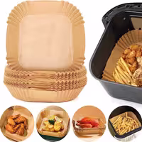 کاغذ روغنی برای سرخ کن سایز 16 سانتی‌متر (مربع) بسته 50 عددی