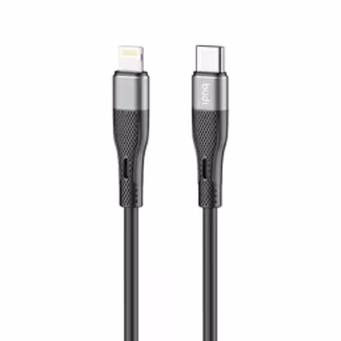 کابل شارژ USB-C به لایتنینگ بودی مدل Budi DC251TL20 طول 2 متر با گارانتی 18 ماهه شرکتی (6 ماه تعویض)