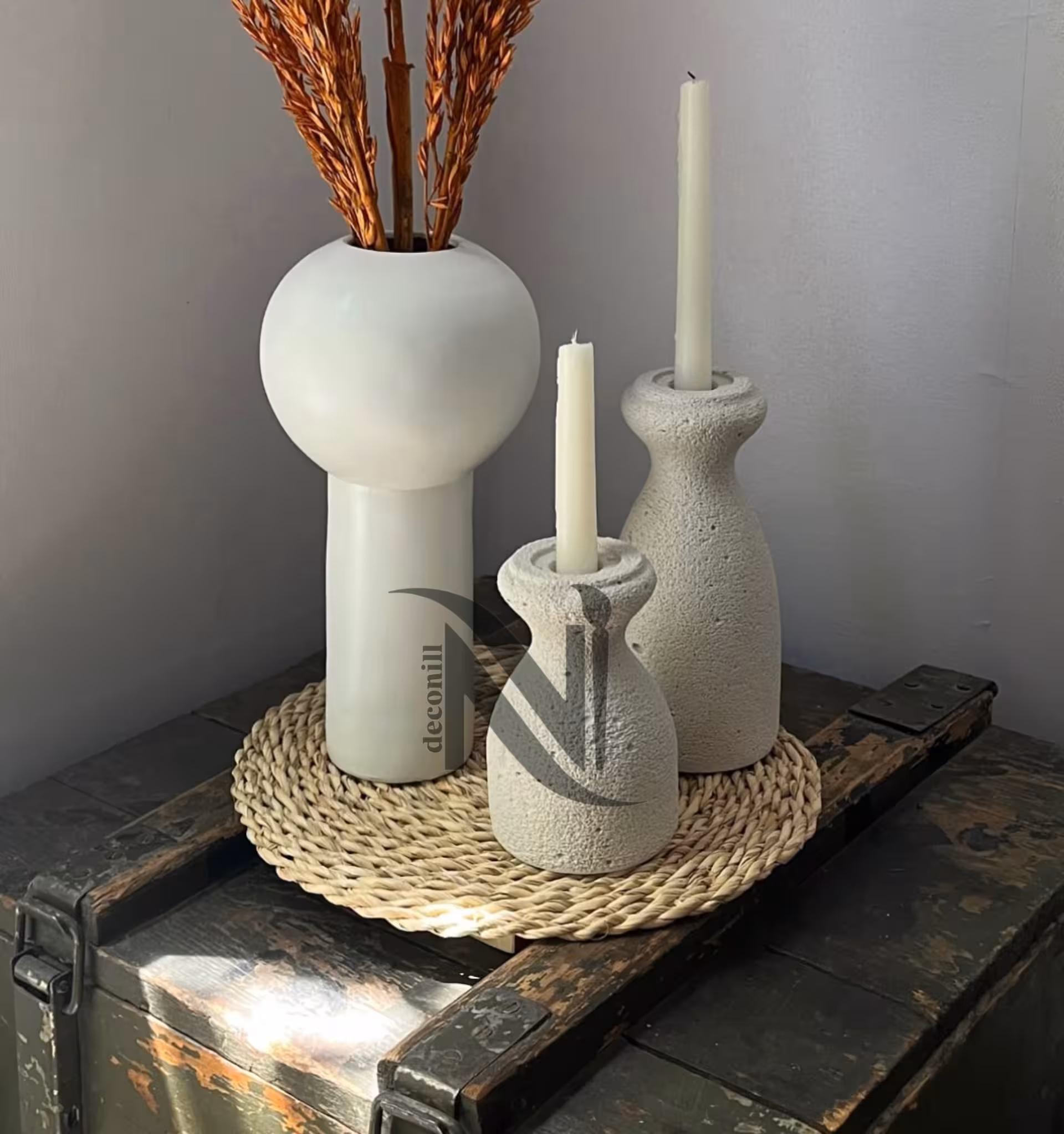 ست گلدان و جاشمعی کدکالا 778