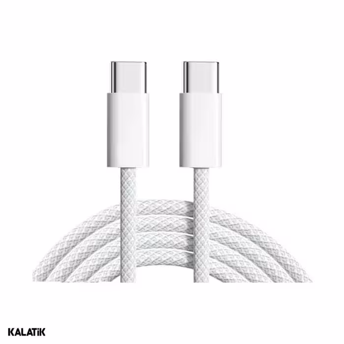 کابل تبدیل USB-C به USB-C اپل سرکارتنی آیفون 16 مدل MQKJ3ZM/A فست PD به طول 1 متر-شارسل