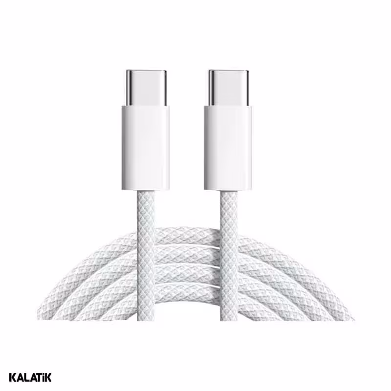 کابل تبدیل USB-C به USB-C اپل سرکارتنی آیفون 16 مدل MQKJ3ZM/A فست PD به طول 1 متر-شارسل