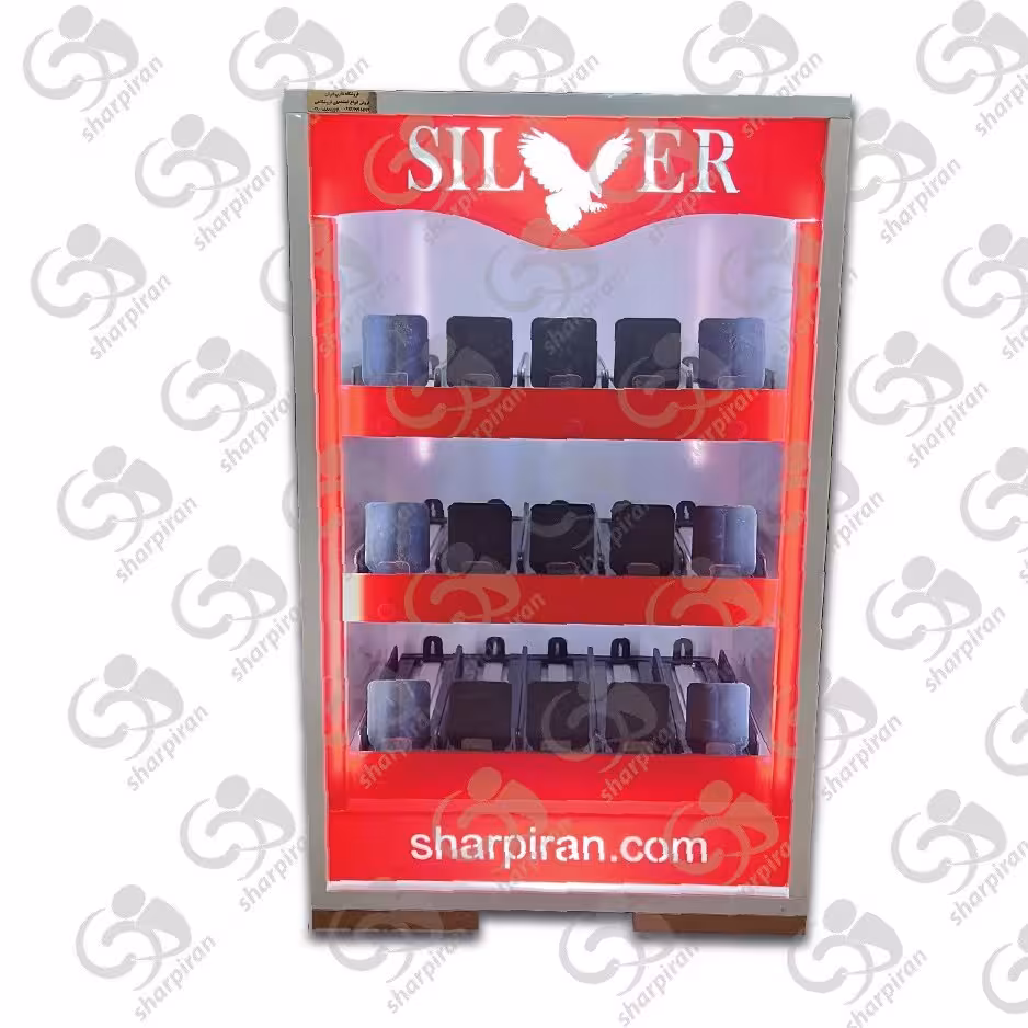 استند و قفسه سیگار مینی مدل رومیزی رنگ قرمز