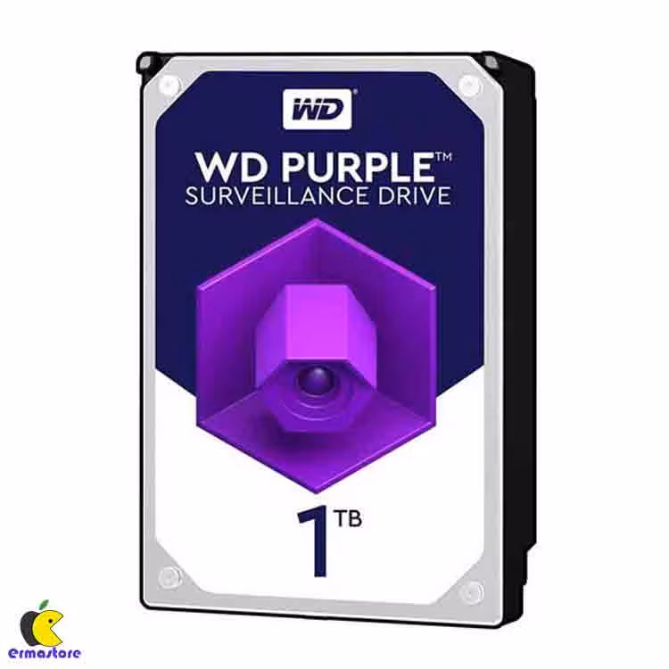 خرید هارد اینترنال وسترن دیجیتال بنفش مدل WD10PURZ ظرفیت 1ترا بایت