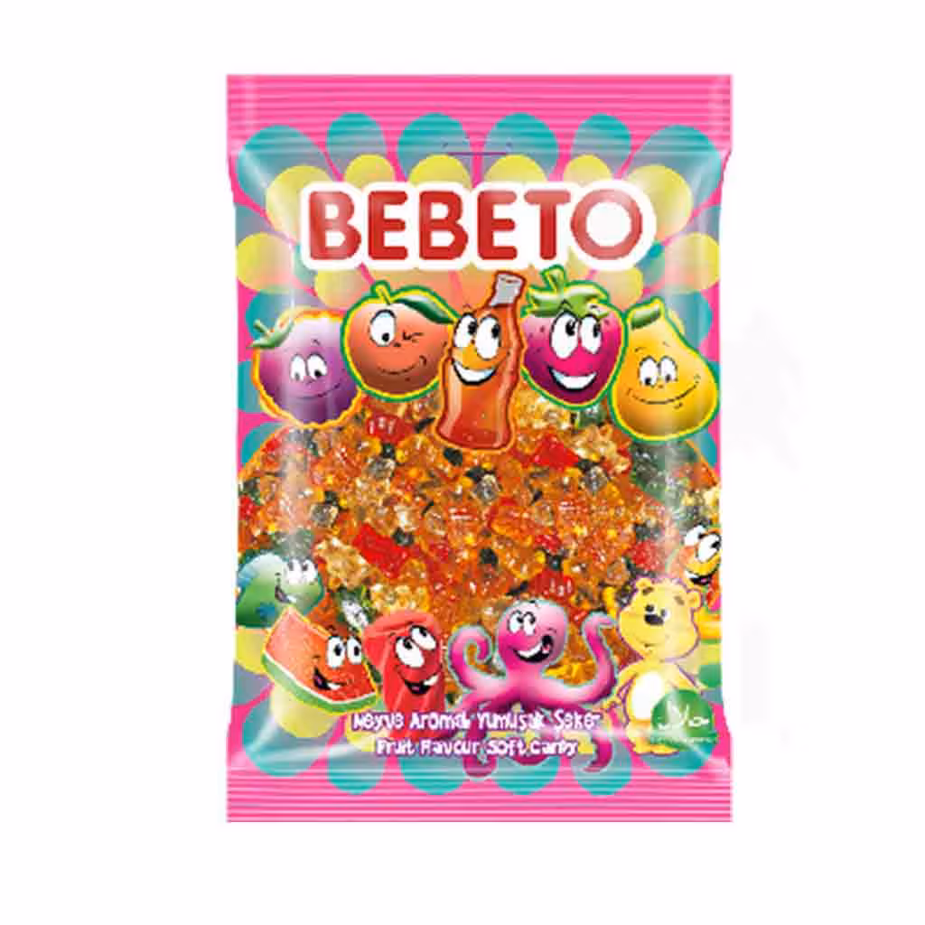 پاستیل میوه ای ببتو BEBETO با طرح خرس 1000 گرم