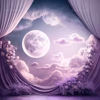 بک دراپ عکاسی با ماه | گرافیک با طعم تربچه