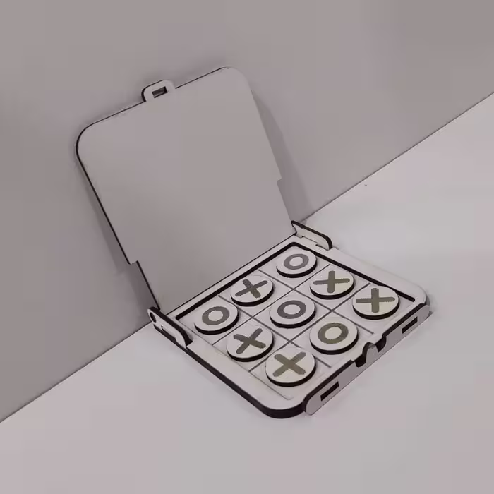 بازی ایکس او (X O) چوبی با حک دلخواه و تبلیغات