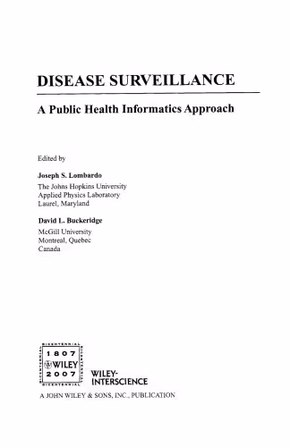 خرید و دانلود نسخه کامل کتاب Disease Surveillance: A Public Health Informatics Approach