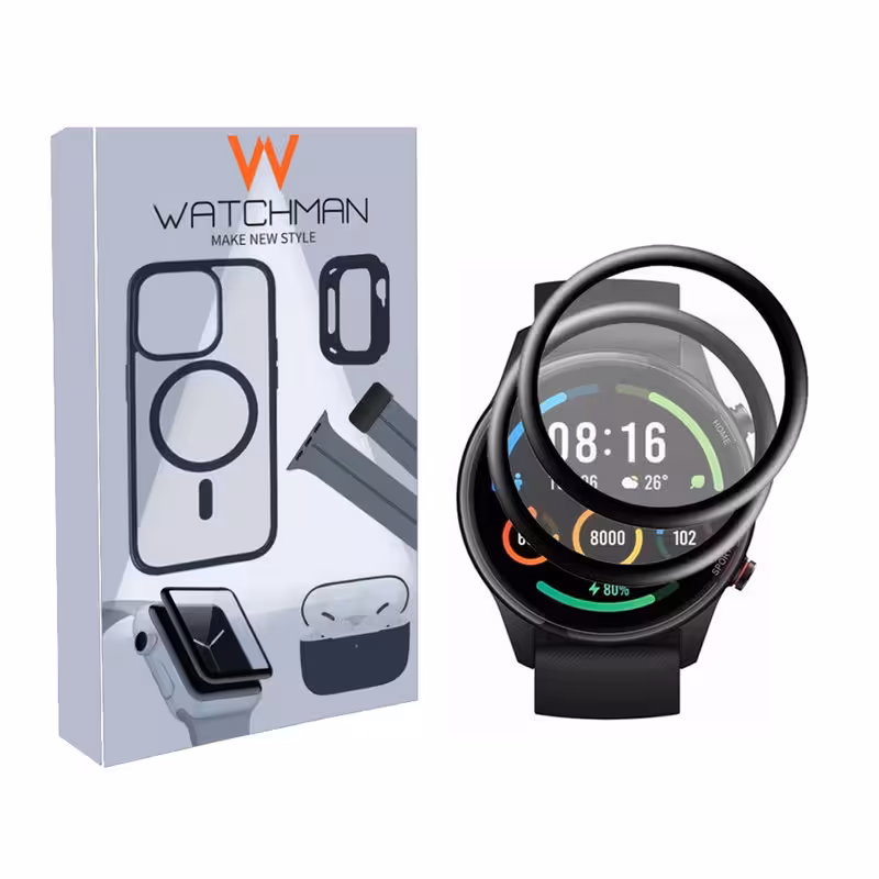 محافظ صفحه نمایش نانو واچ من مدل pmma-WM مناسب برای ساعت هوشمند شیائومی mi watch color بسته دو عددی