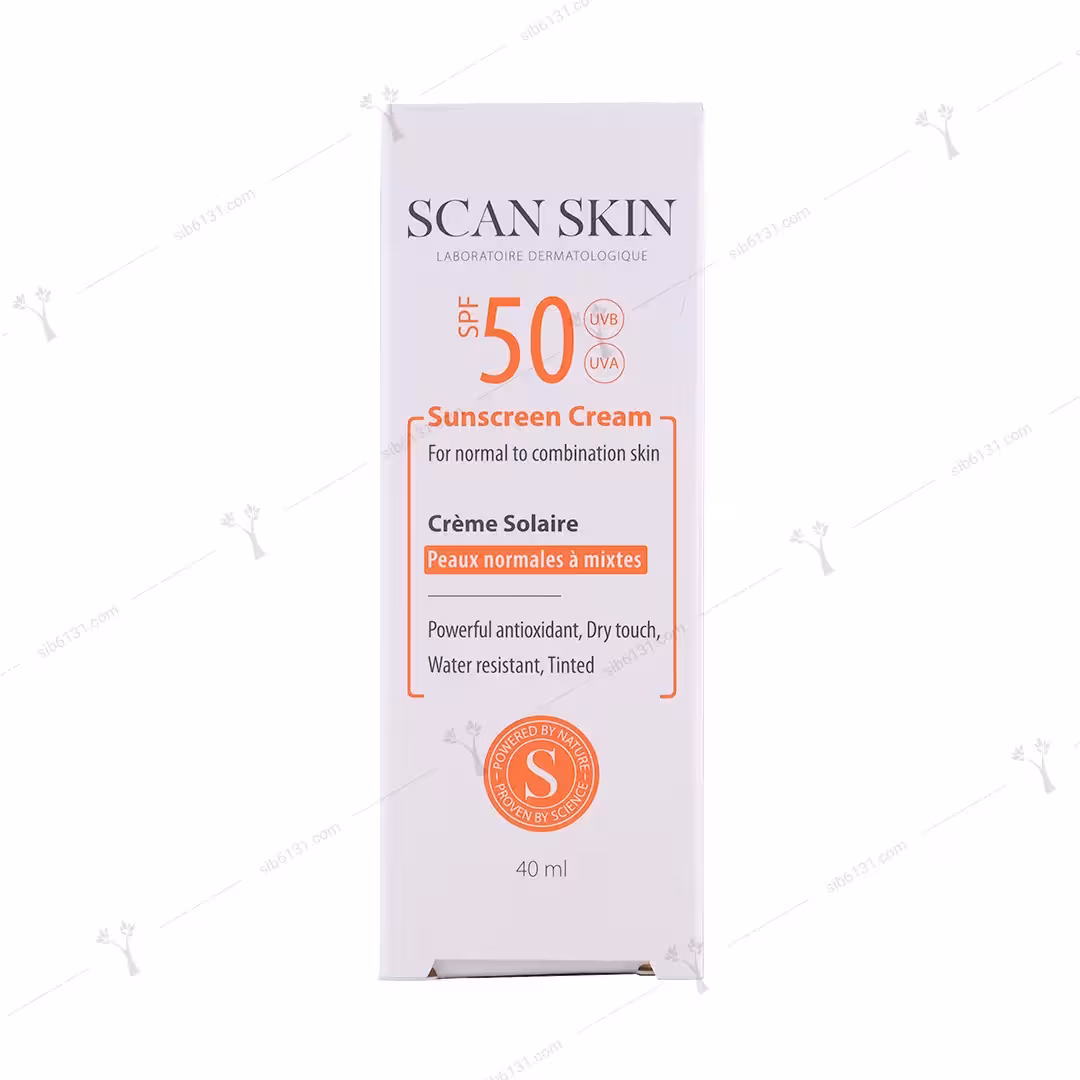 ضد آفتاب رنگی اسکن اسکین spf50 پوست نرمال و مختلط 40 میلی لیتری