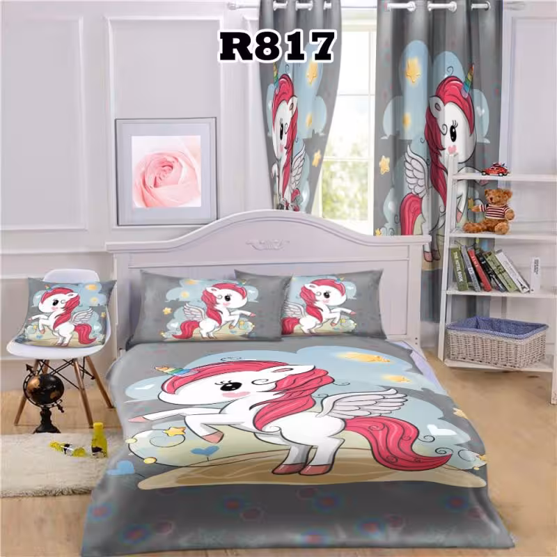 روتختی سه بعدی طرح اسب تک شاخ