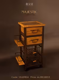 فایل چهار کشو بی وی کی تیره کد 459824 مدل مجستیک