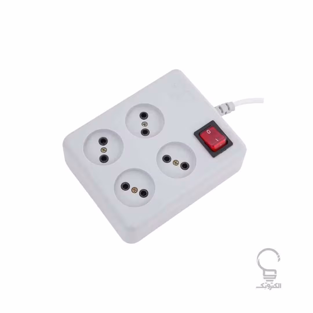 4 خانه مربعی بدون ارت و کلید دار پارت