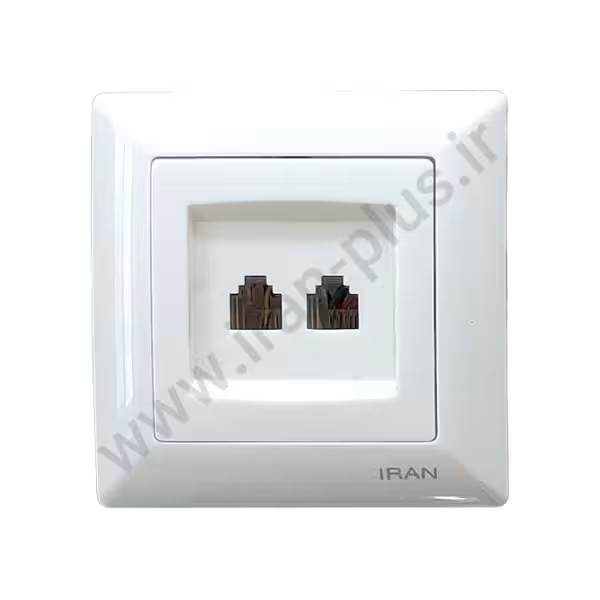 تلفن دوسوکت cat3 cat3 مدل الیزه سفید