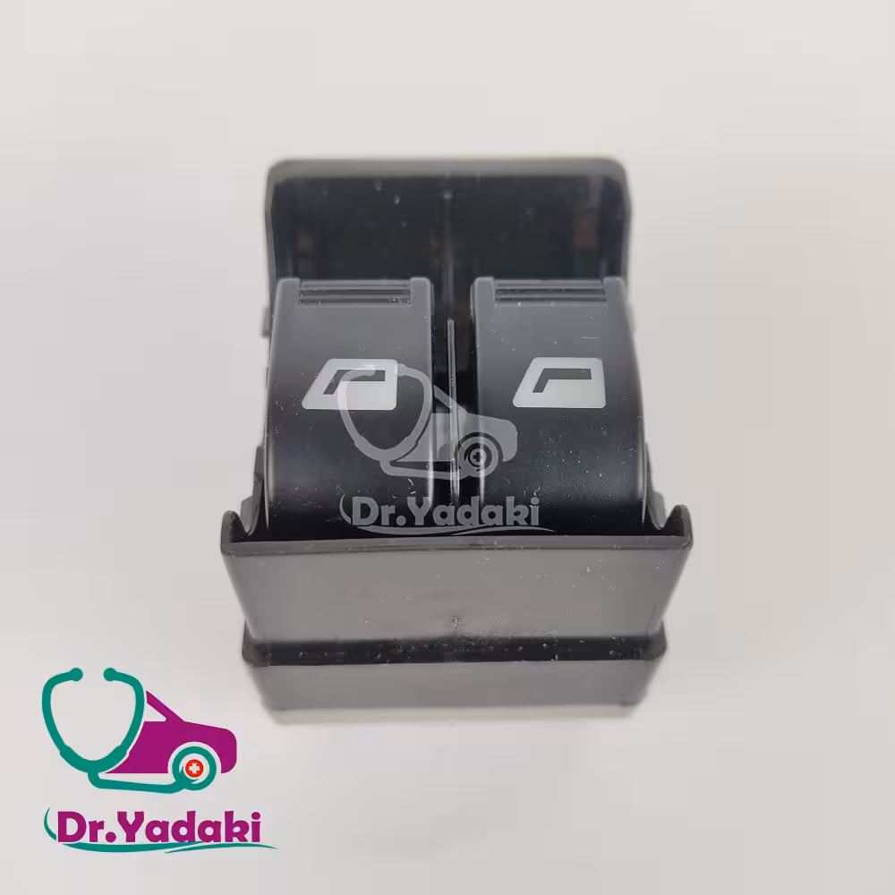 کلید شیشه بالابر پژو 405 SLX سمت چپ ساده شرکتی ایساکو اصل 0941403899