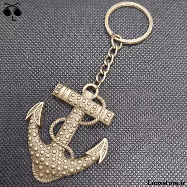 جاکلیدی برنزی مدل لنگر کشتی