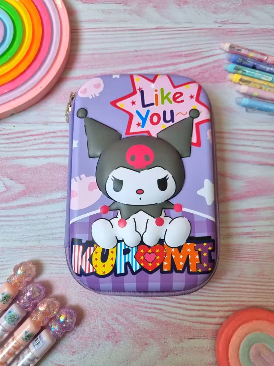 جامدادی وارداتی کتابی برجسته طرح کورومی 2