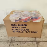 چسب پهن 90یارد برند ایران چسب پک 4عددی با ارسال رایگان 