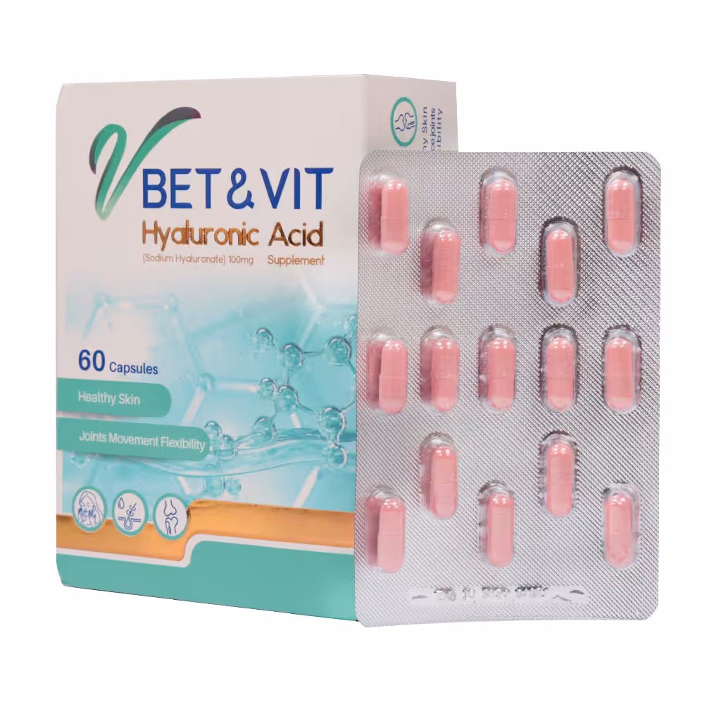 کپسول بت اند ویت مکمل هیالورونیک اسید 60 عددی