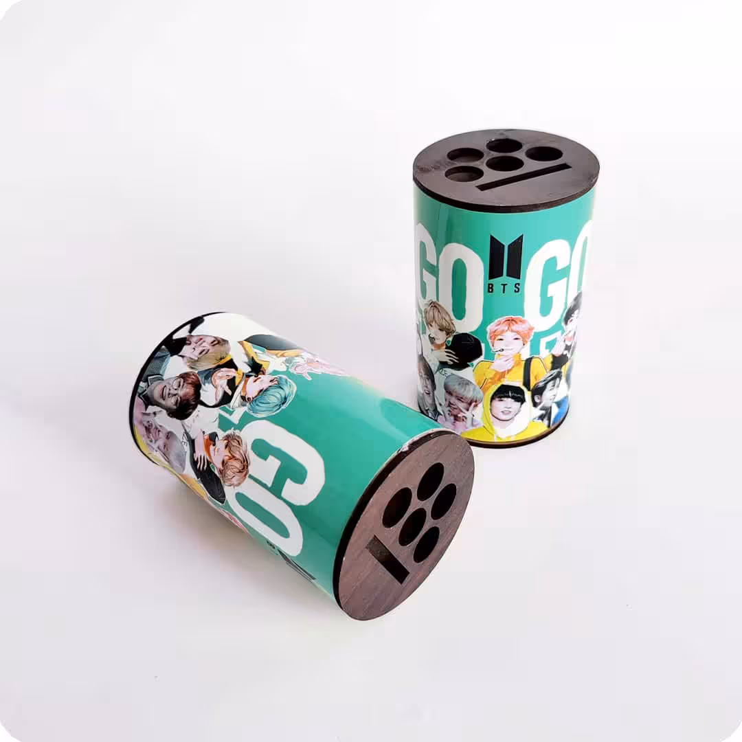 جاقلمی استوانه ای Bts سبز