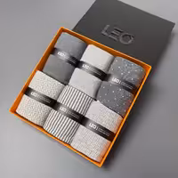 پک شش جفتی جوراب ساقدار زنانه لئو ساده 513 طوسی