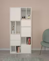 کتابخانه مدرن ام دی اف مدل L.0010 با درب مگنتی