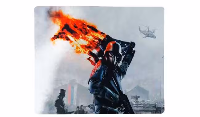 خرید پد ماوس گیمینگ طرح Fire flag