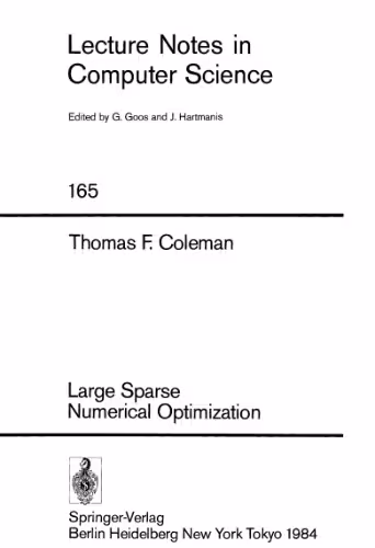 خرید و دانلود نسخه کامل کتاب Large Sparse Numerical Optimization